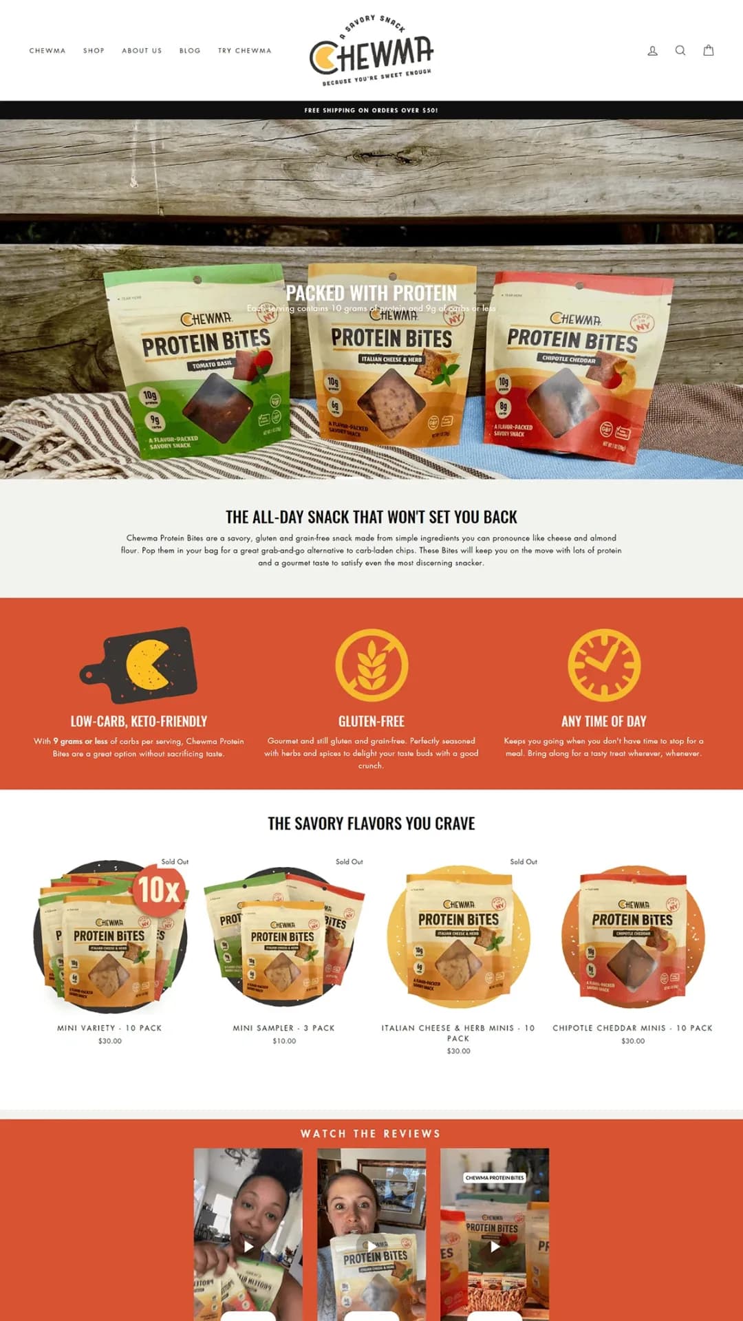 Food and beverage online store design